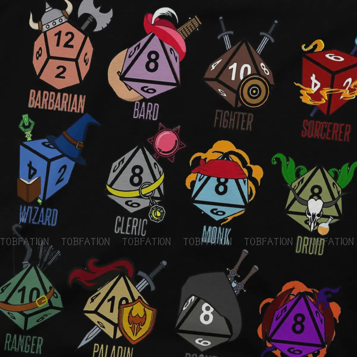 Character Class Hit Dice T-Shirt