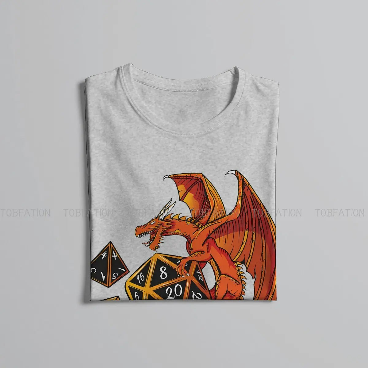 The Dice Dragon Style Graphic T-Shirt