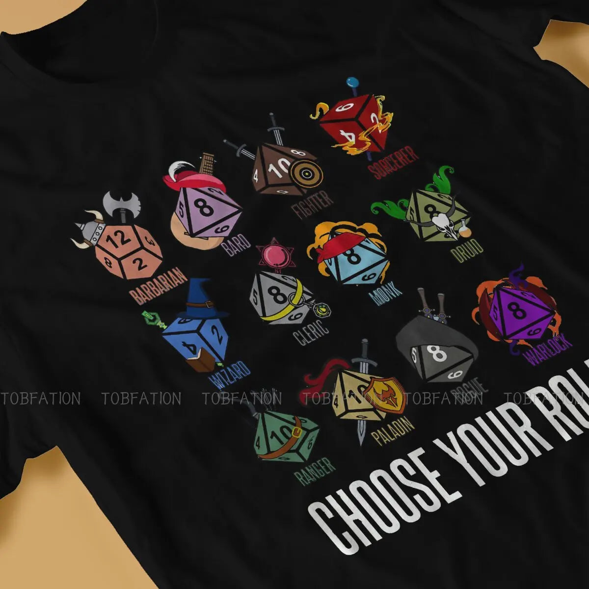 Character Class Hit Dice T-Shirt