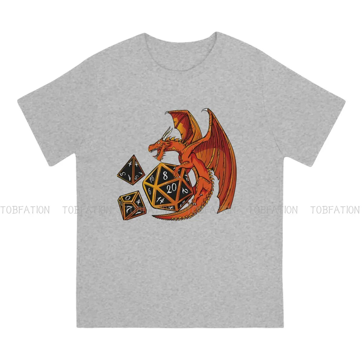 The Dice Dragon Style Graphic T-Shirt