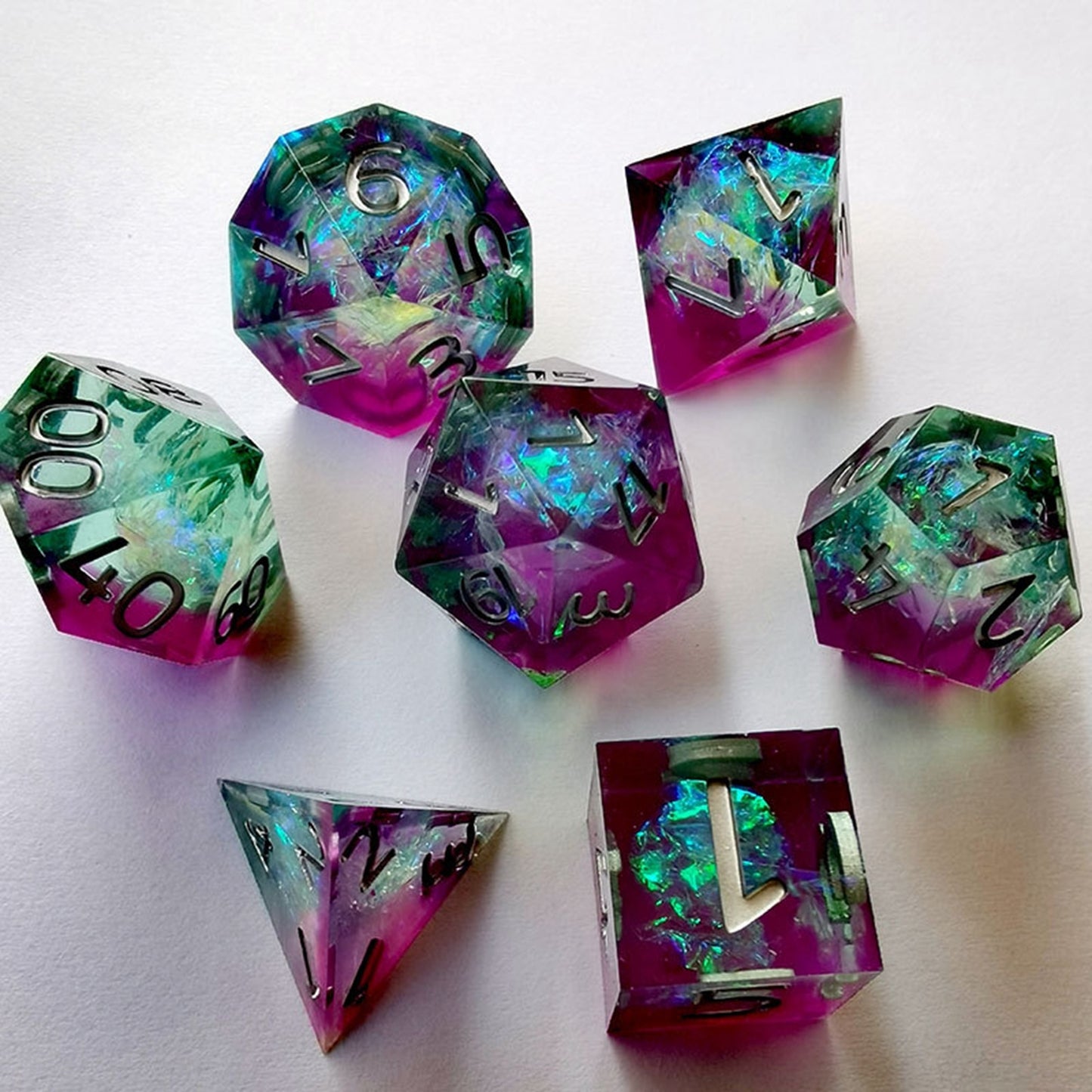 7Pcs Polyhedral Dice Set