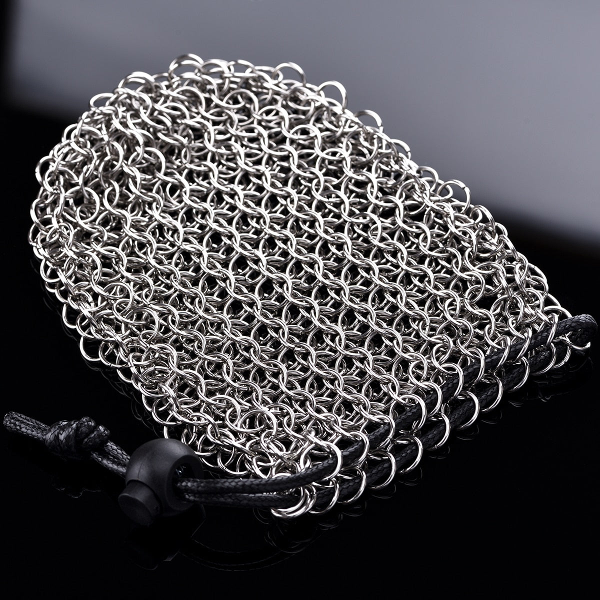 Stainless Steel Chainmail Dice Bag for Tabletop roleplaying games