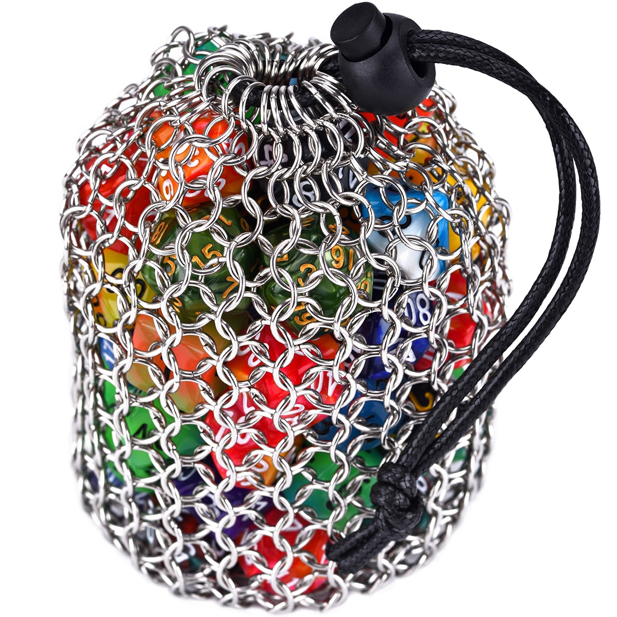 Stainless Steel Chainmail Dice Bag for Tabletop roleplaying games