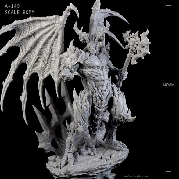 Grixis the Demon Lord 140mm Resin Miniature