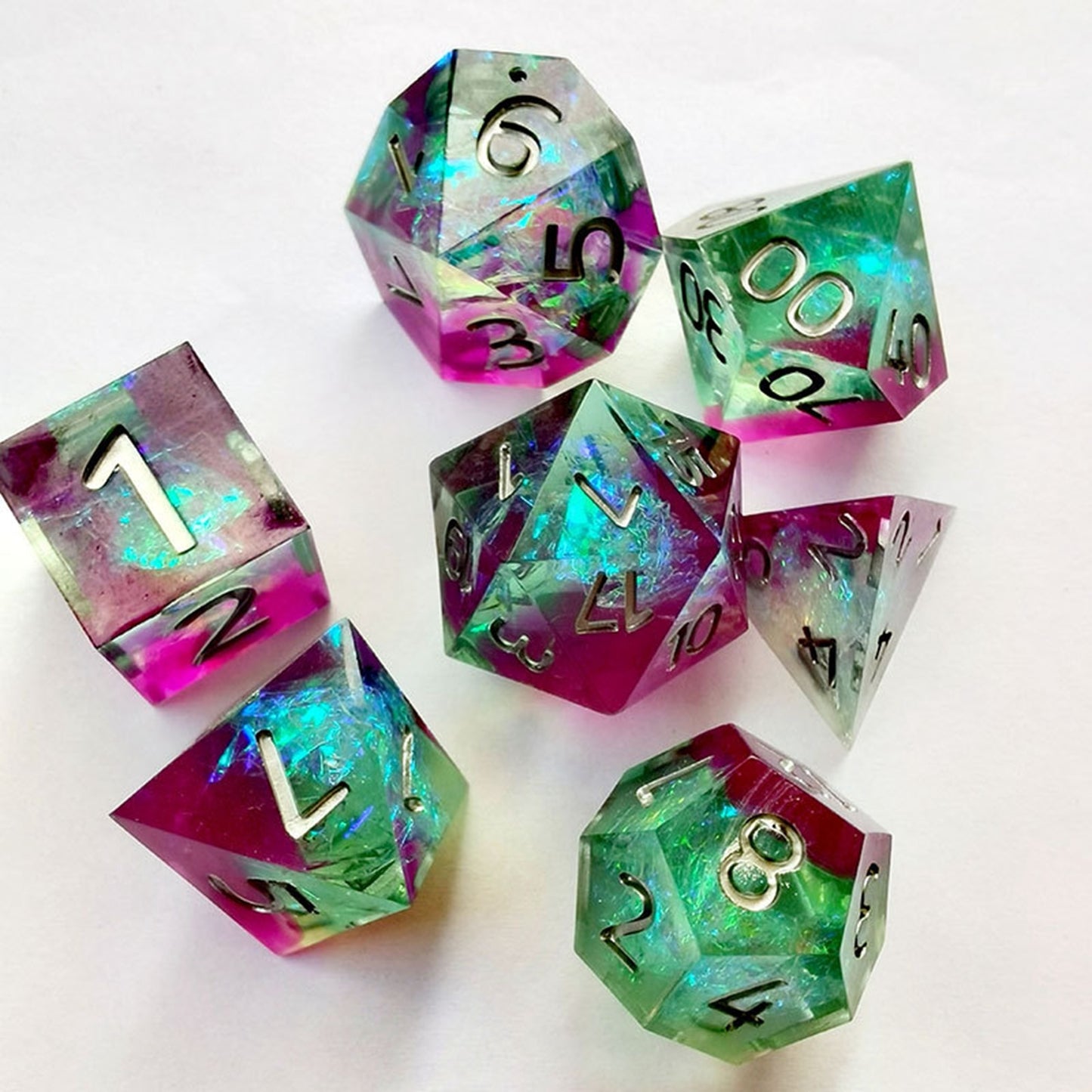 7Pcs Polyhedral Dice Set