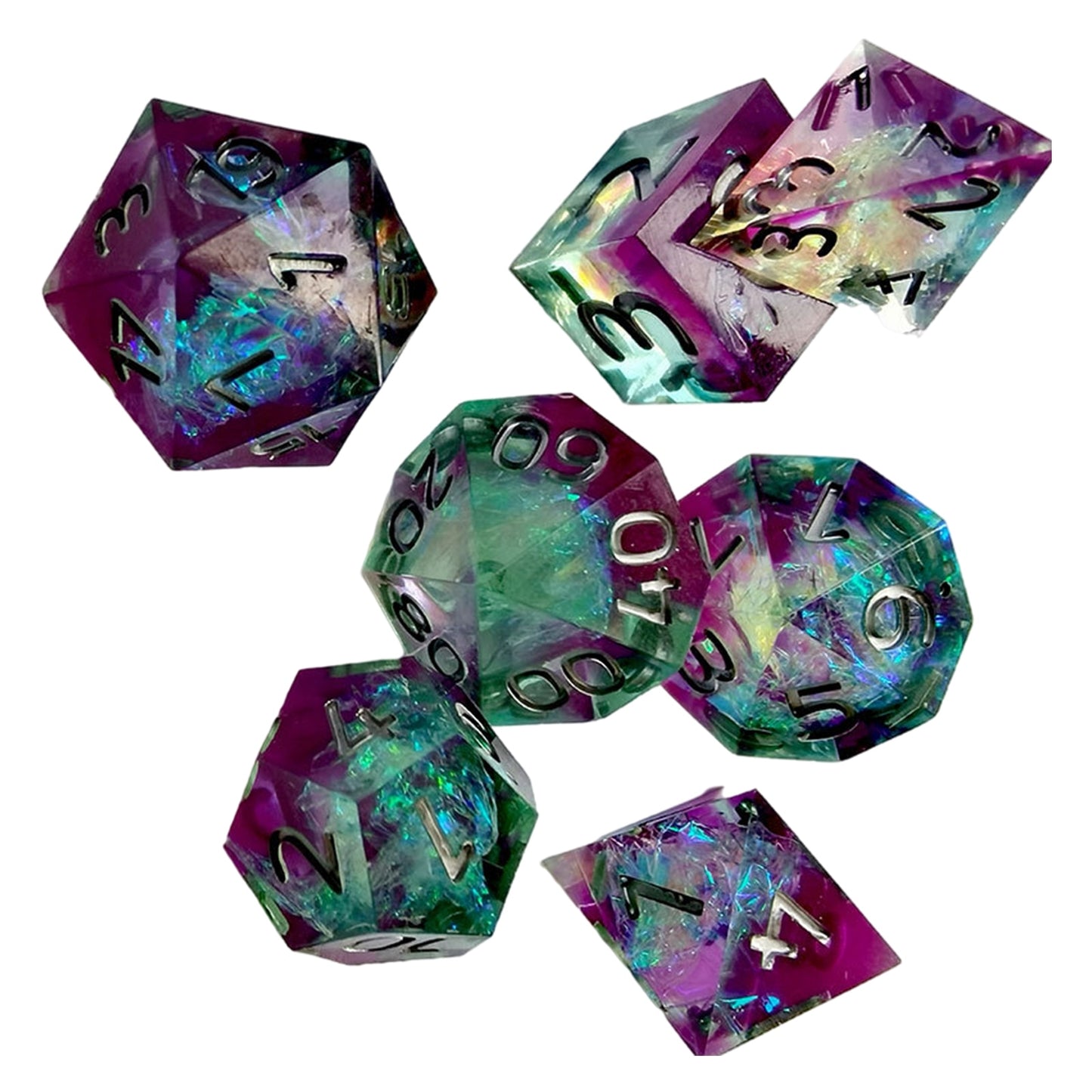 7Pcs Polyhedral Dice Set