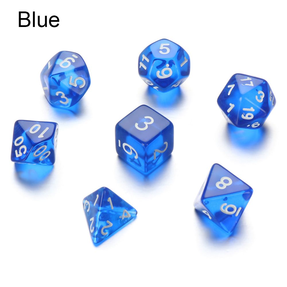 7Pcs Polyhedral Meteor Spike Dice Set