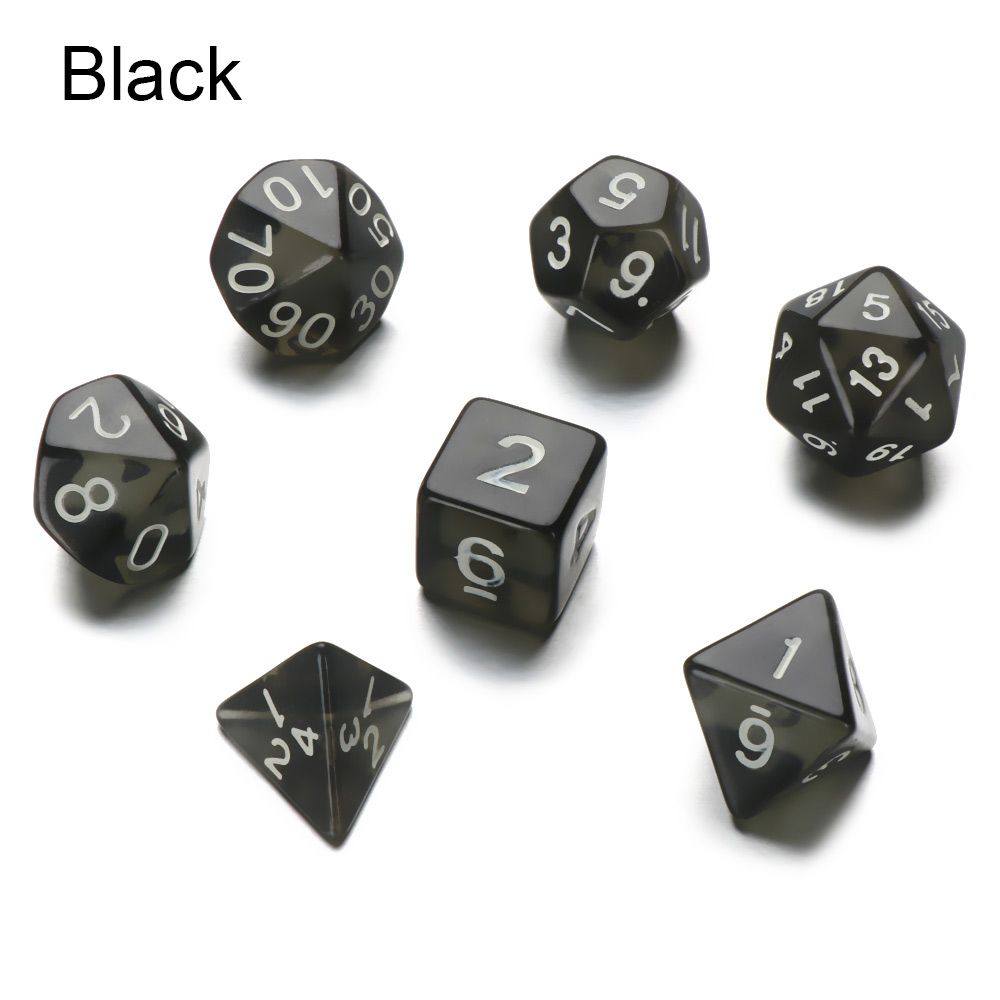 7Pcs Polyhedral Meteor Spike Dice Set