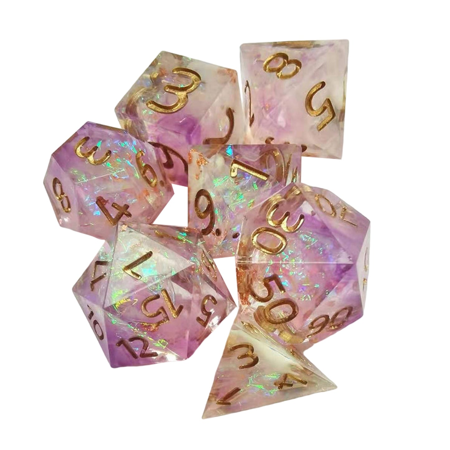 7Pcs Polyhedral Dice Set