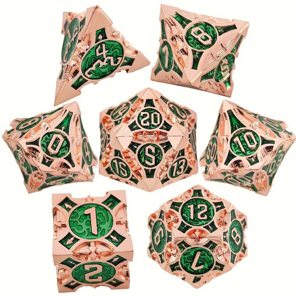 7Pcs Polyhedral Meteor Spike Dice Set