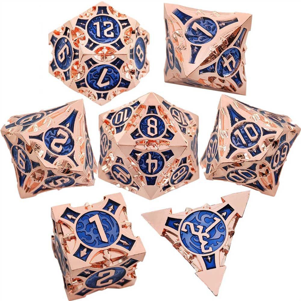 7Pcs Polyhedral Meteor Spike Dice Set