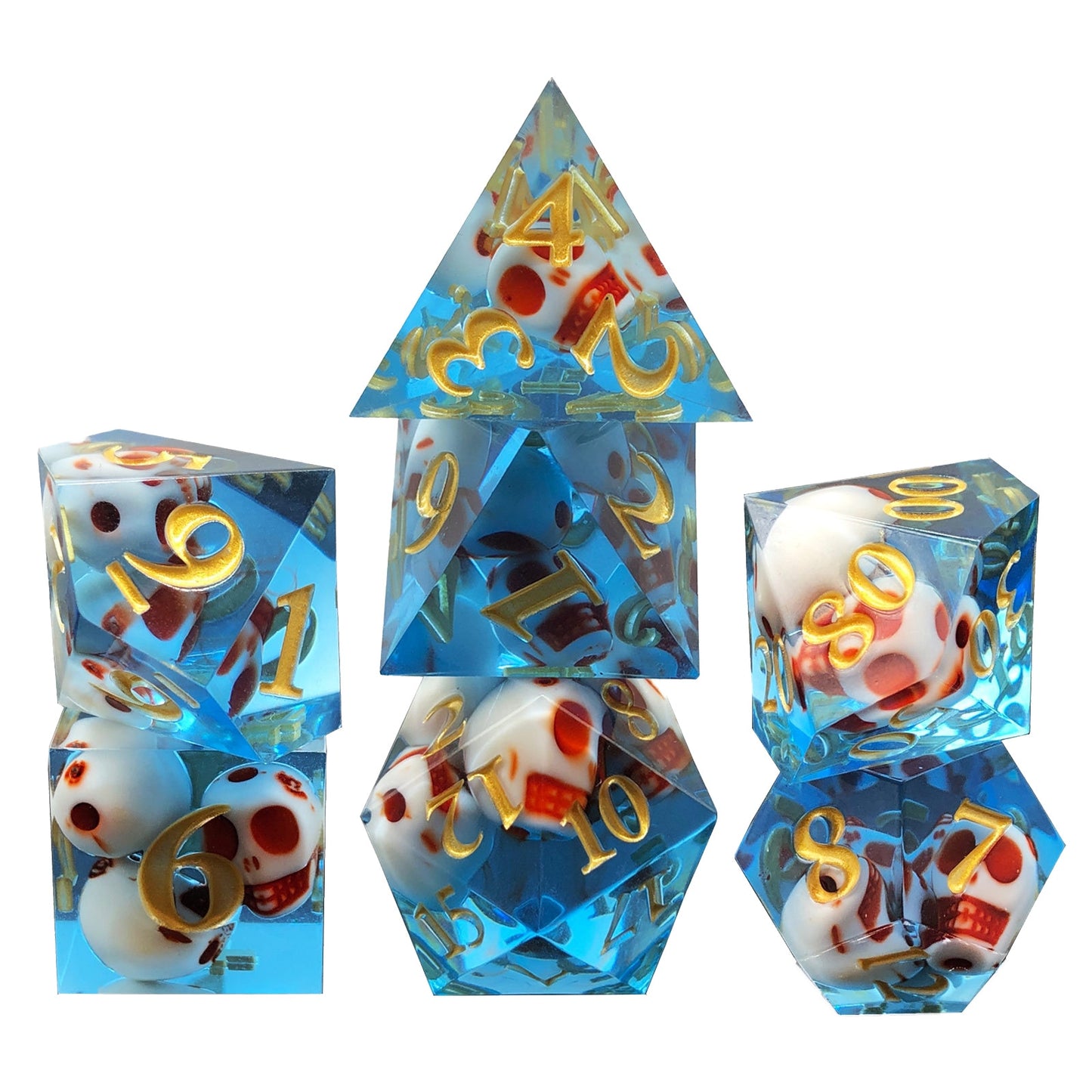 7Pcs Polyhedral Dice Set