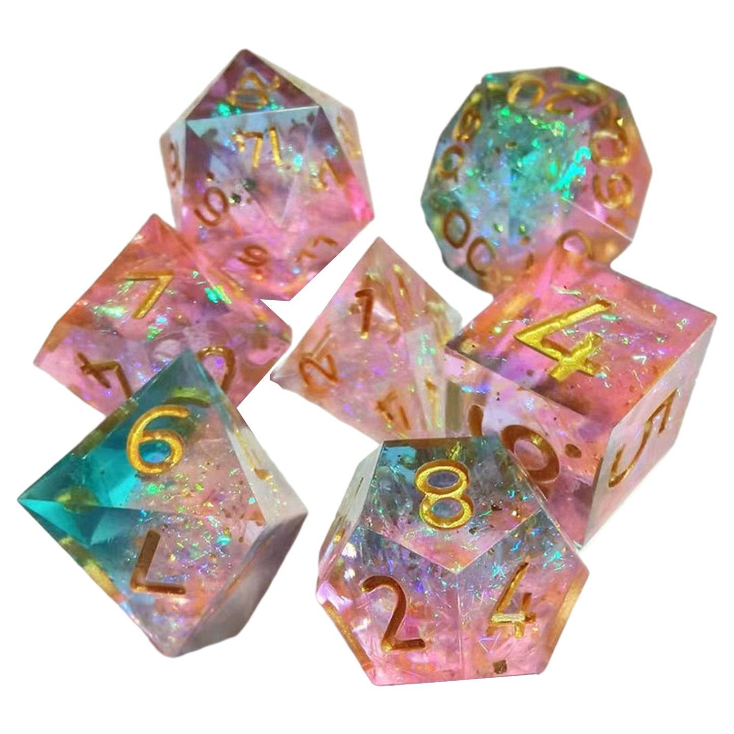 7Pcs Polyhedral Dice Set