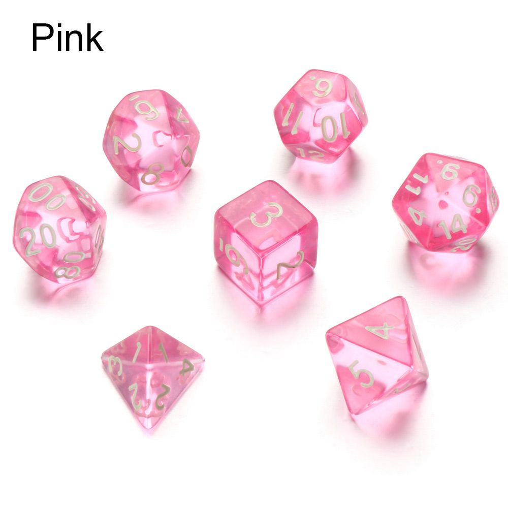 7Pcs Polyhedral Meteor Spike Dice Set