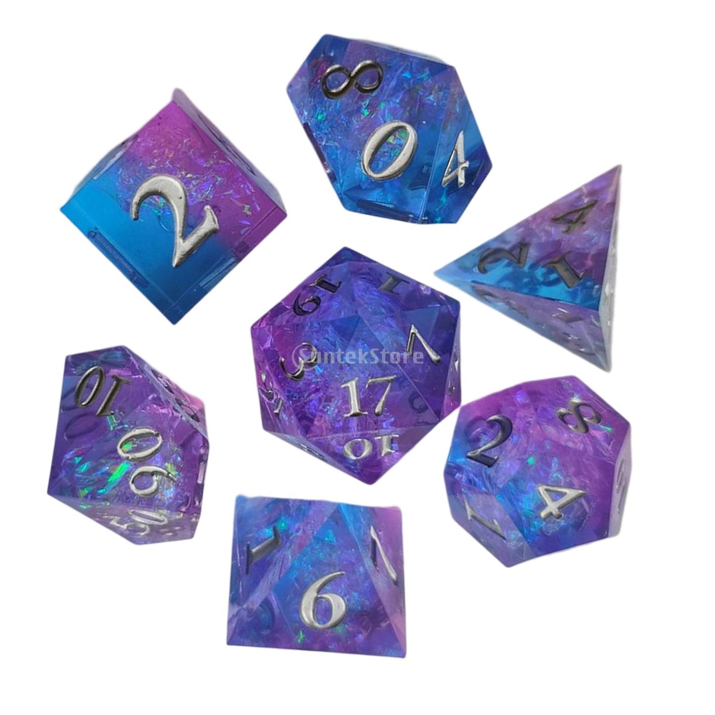 7Pcs Polyhedral Dice Set