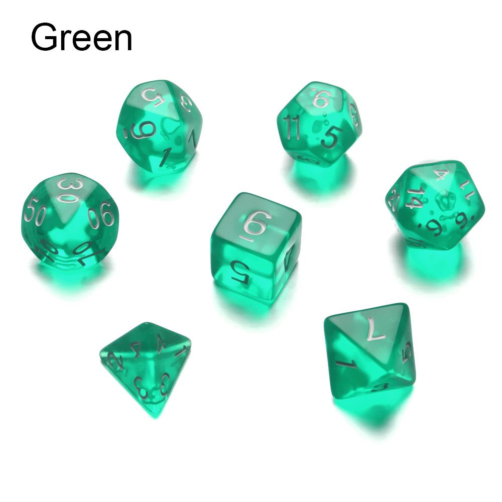 7Pcs Polyhedral Meteor Spike Dice Set