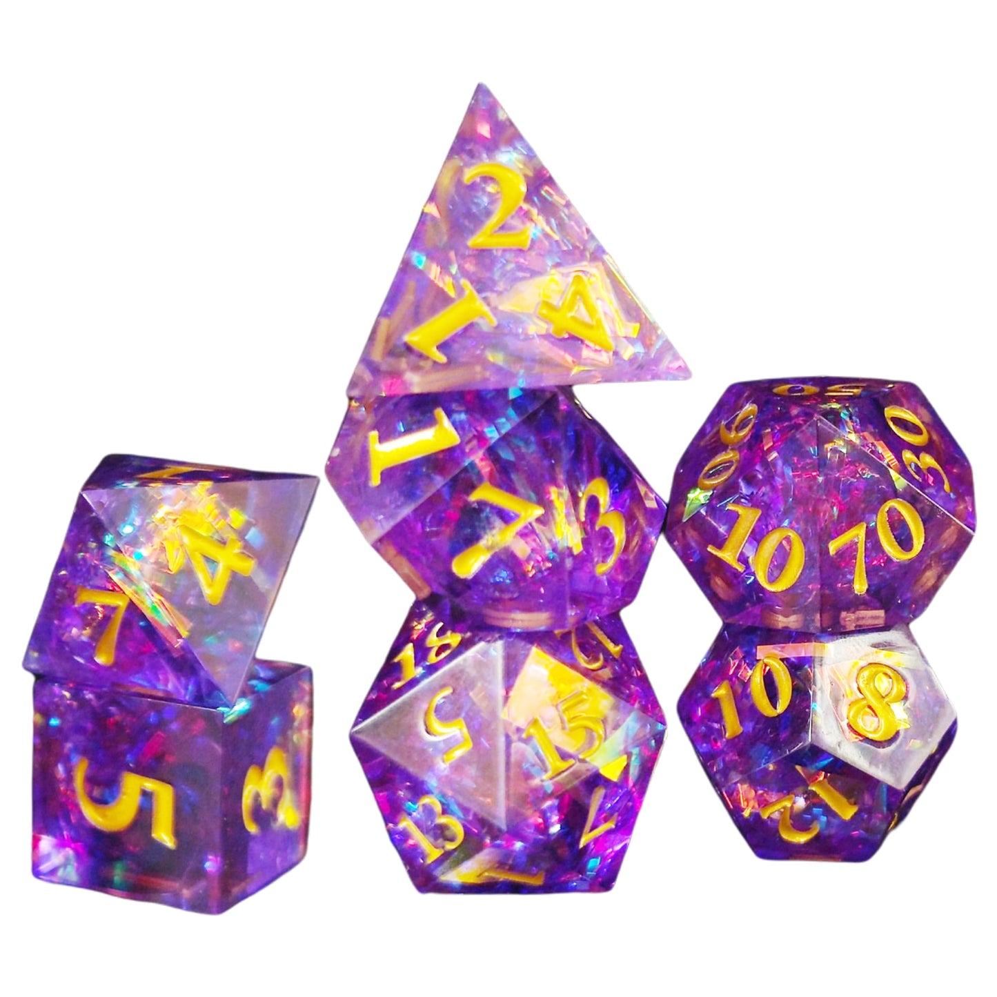 7Pcs Polyhedral Dice Set